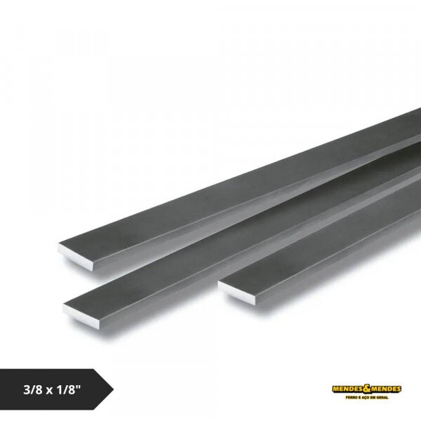 Barra Chata de Ferro 3/8 x 1/8" -  6 Metros