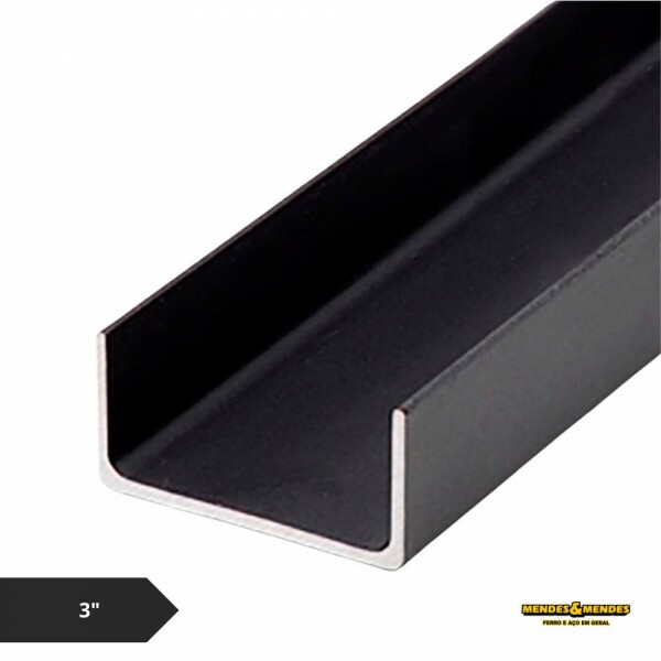 Perfil U Simples 75X40X2 (3") - 6 Metros