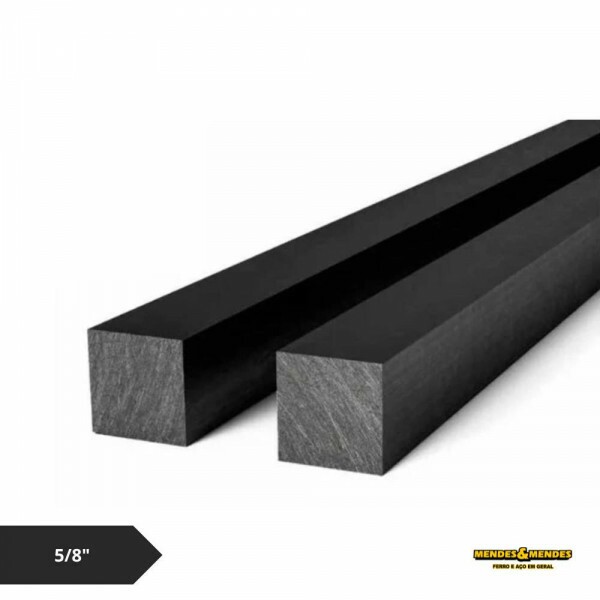 Barra Quadrada de Ferro 5/8" - 6 Metros