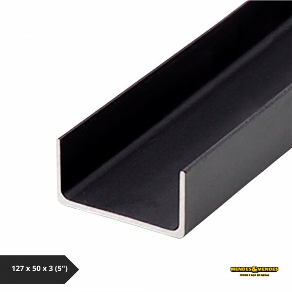 Perfil U Simples 127 x 50 x 3 (5") - 6 Metros