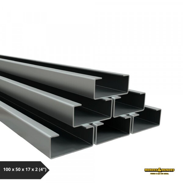 Perfil U Estrutural 100 x 50 x 17 x 2 (4")