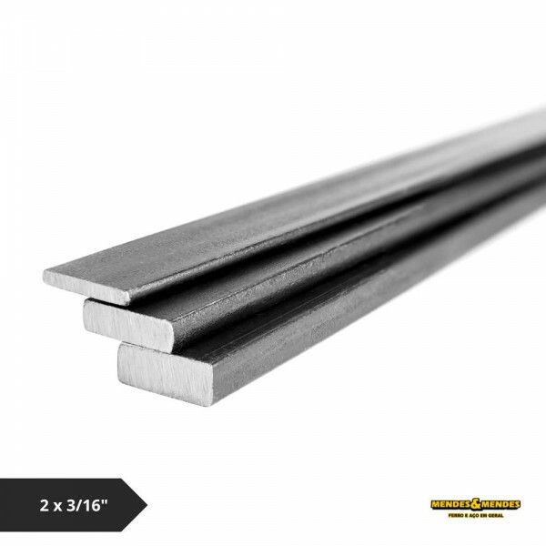 Barra Chata de Ferro 2 x 3/16" - 6 Metros