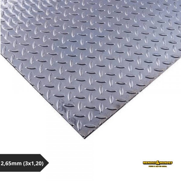 Chapa Xadrez 12 2,65mm (3x1,20)