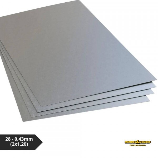 Chapa Zincada 28 0,43mm (2x1,20)