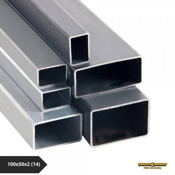 Tubo de Aço Retangular FQ (Laminado Fina a Quente)100x50x2 (14) Tubo de Aço Retangular FQ (Laminado Fina a Quente)100x50x2 (14)