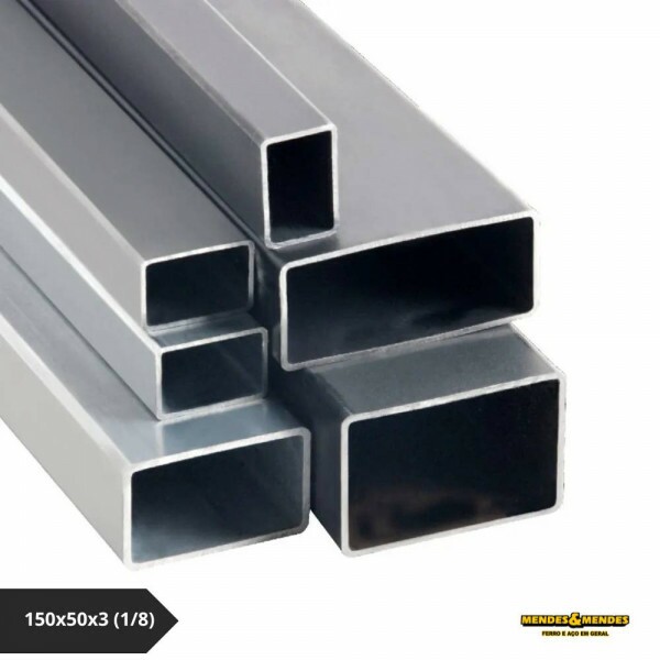 Tubo de Aço Retangular FQ (Laminado Fina a Quente)150x50x3 (1/8)