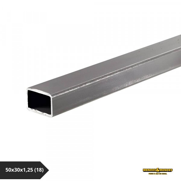 Tubo Retangular Galvanizado 50x30x1,25 (18)