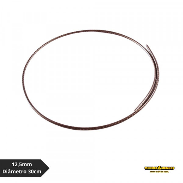 Estribo Redondo de Aço CA50 12,5mm Diâmetro 30cm