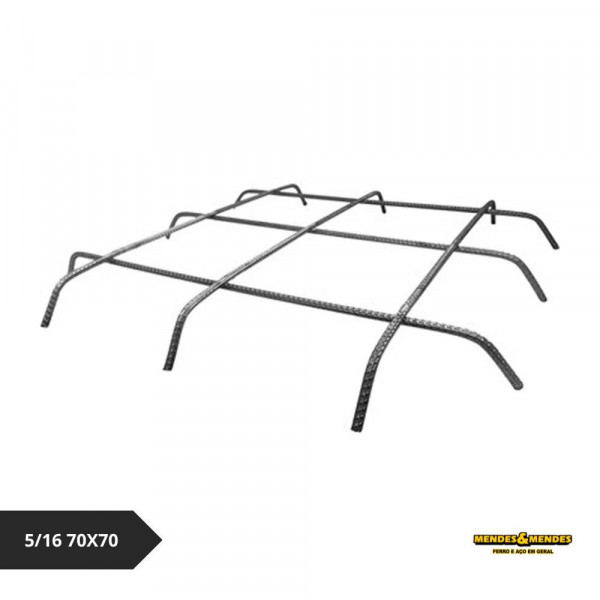 Radier/Sapata de Ferro 5/16 70x70